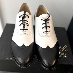 Black & White Wingtip Oxfords - The Office of Angela Scott
